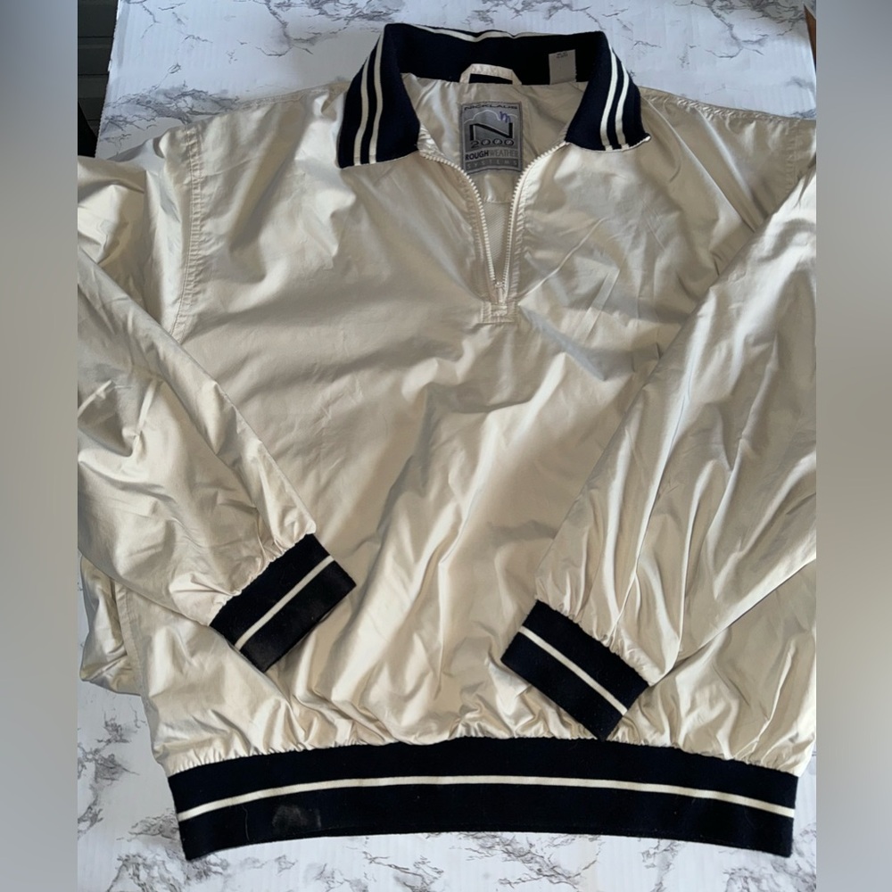 VINTAGE Jack Nicklaus Rough Weather L Golf Windbreaker Adult L 1/4 Zip *READ